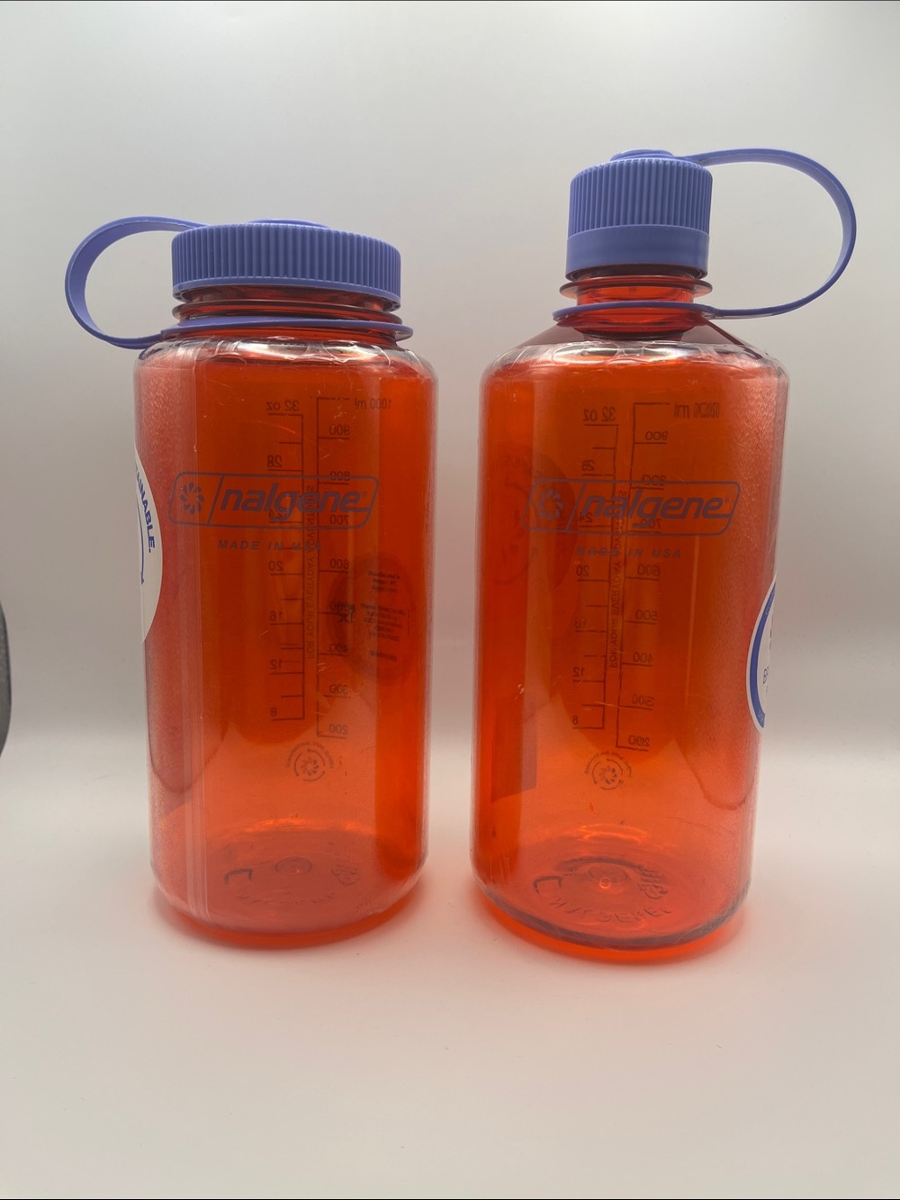 2 NWT Nalgene Water Bottles - 32 oz /1000 ml